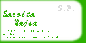 sarolta majsa business card